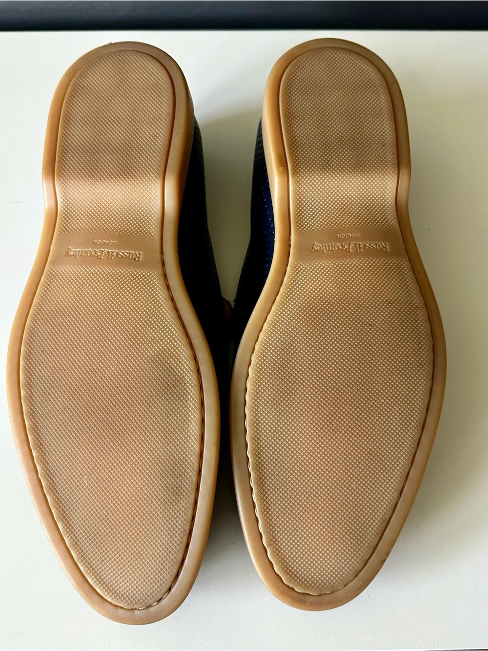 Russell & Bromley London Navy Leather Loafers EU 42